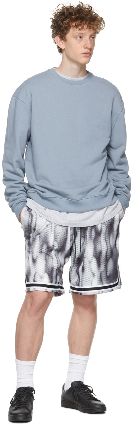 JOHN ELLIOTT Blue Oversized Crewneck discount Sweatshirt