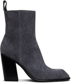 Alexander Wang Gray Throttle 95mm Ankle Boots