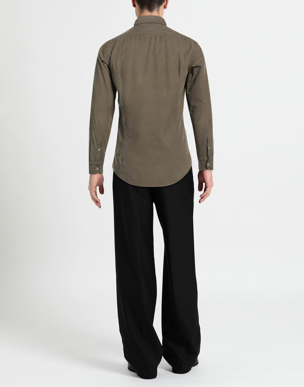 Massimo Alba Mens Shirt Military in Green