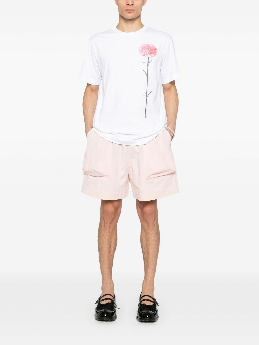 【関税込み】Simone Rocha ピンク Cargo Flap ショートパンツ Simone Rocha Cargo Shorts Simone Rocha