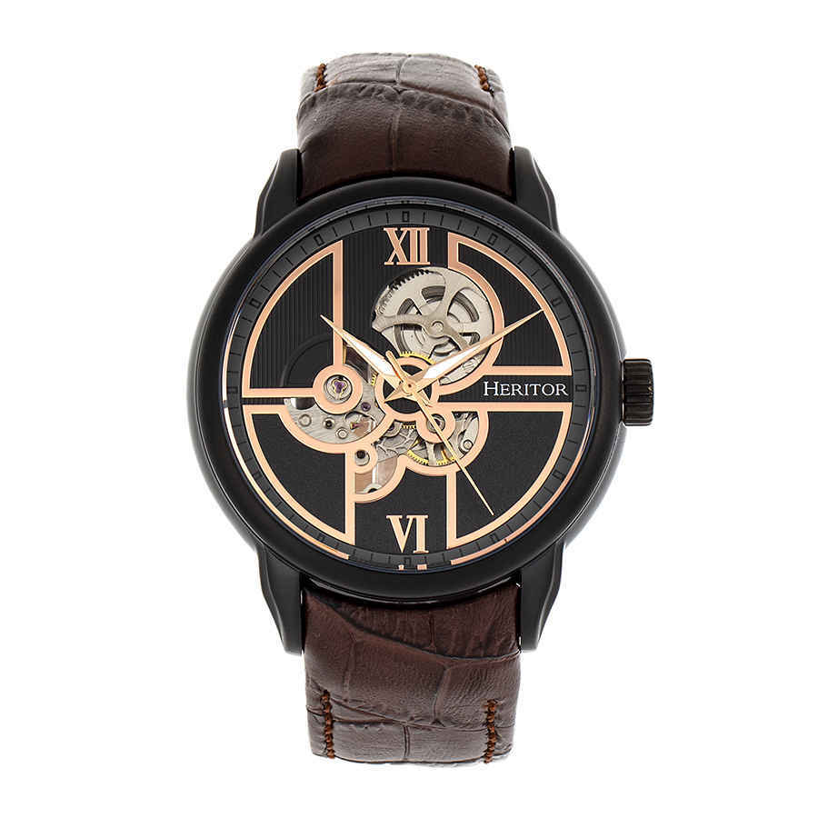 Heritor Sanford Automatic Black Dial Mens Watch HR8306