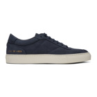 Common Projects Navy Nubuck Resort Classic Sneakers