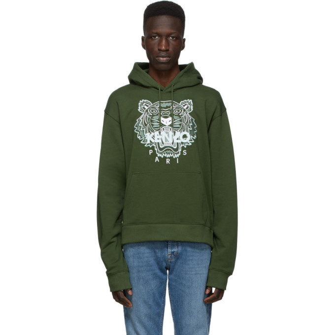 Photo: Kenzo Khaki Classic Tiger Hoodie