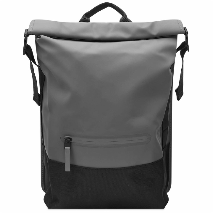 Photo: Rains Men's Trail Rolltop Backpack in Grey