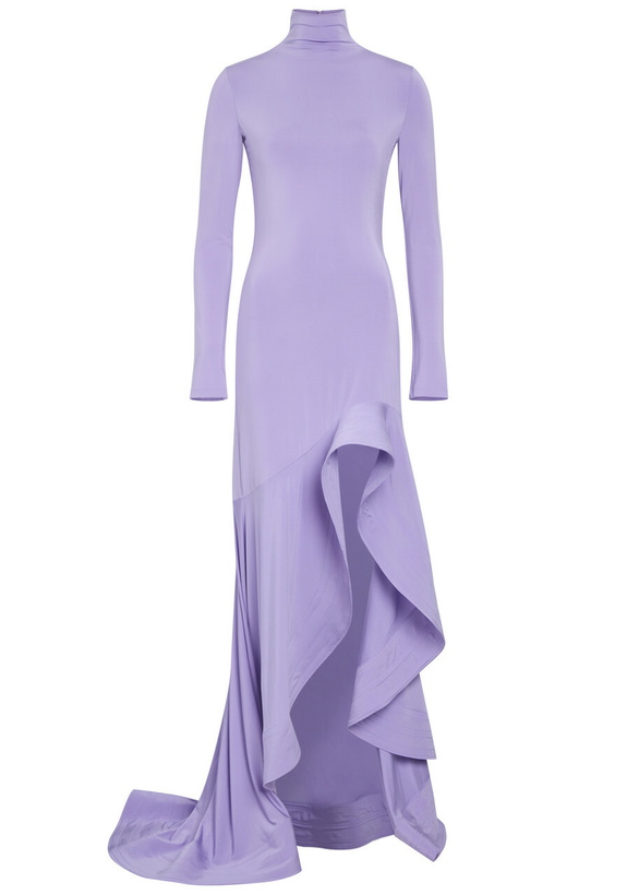 Photo: Stella Mccartney Cascading Stretch-jersey Mini Dress Lilac