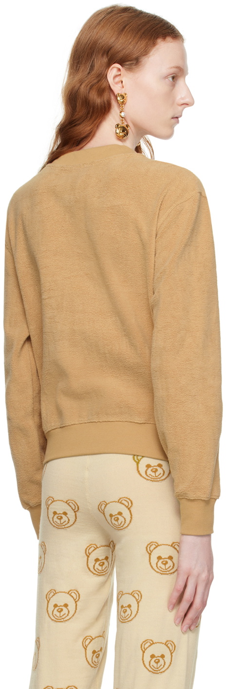 Moschino Beige Teddy Bear Sweatshirt