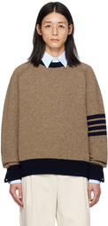 Thom Browne Brown 4-Bar Sweater