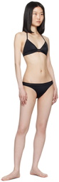 La Perla Black Paneled Bikini Top
