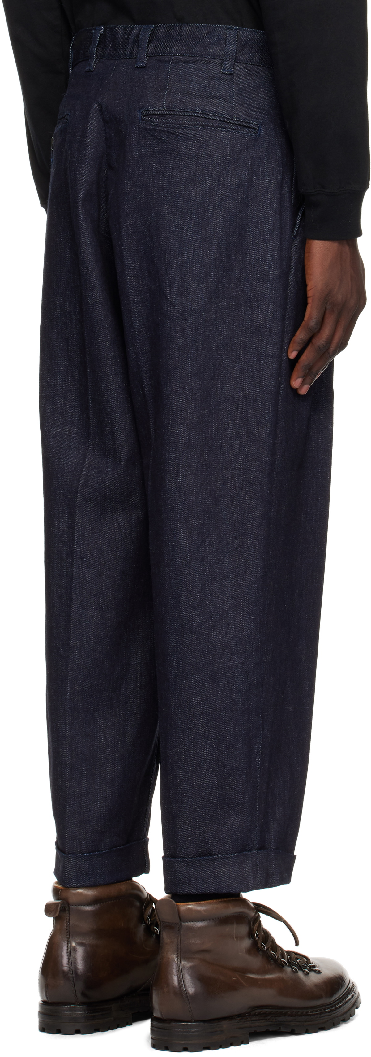 BEAMS PLUS Indigo 2 Pleats Jeans