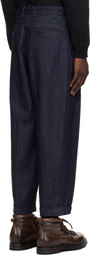 BEAMS PLUS Indigo 2 Pleats Jeans
