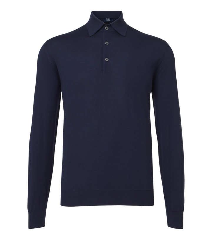 Photo: Fedeli Wool polo sweater