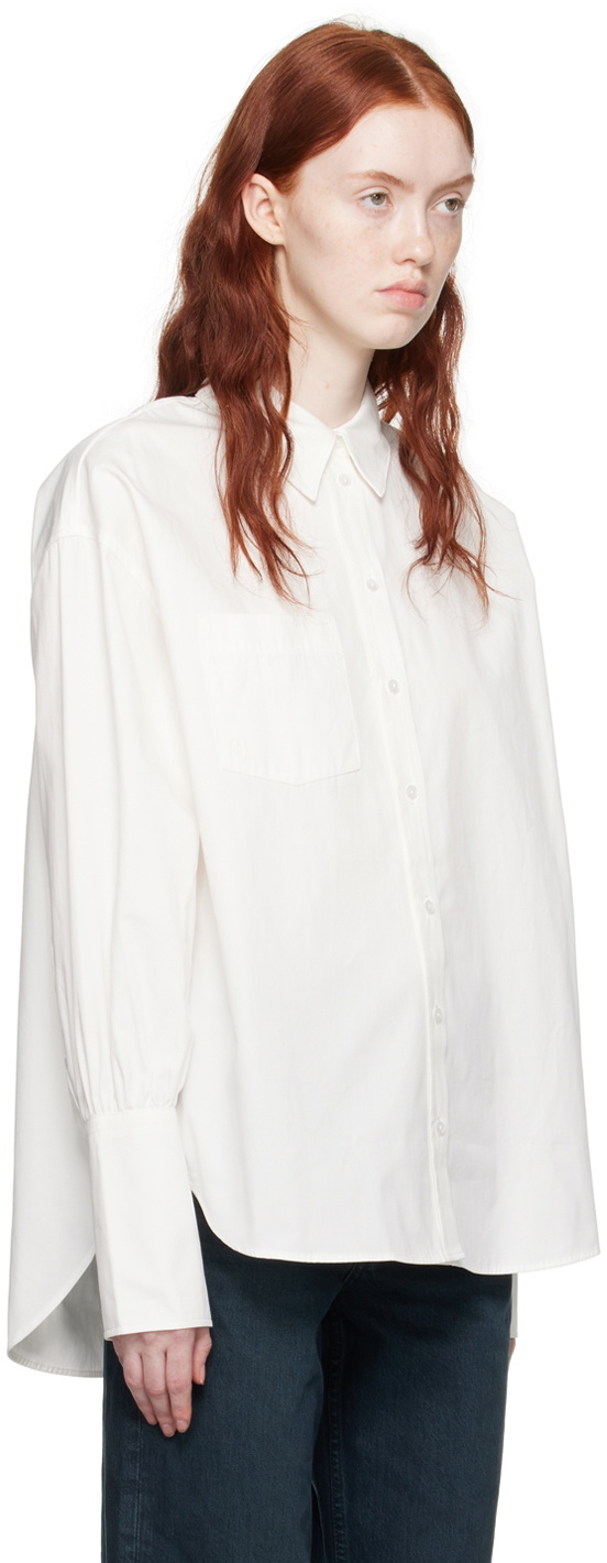 ANINE BING White Maxine Shirt ANINE BING