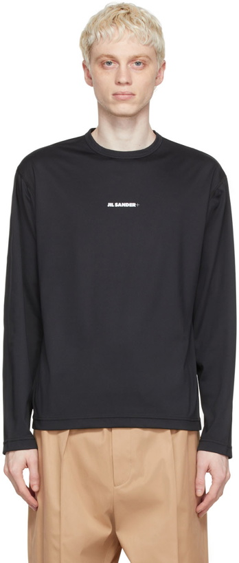 Photo: Jil Sander Black Polyester Long Sleeve T-Shirt