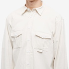 DIGAWEL Men's 2 Pocket Cord Overshirt in White