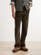 Grenson - Rory Burnished-Suede Lace-Up Boots - Brown