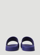 Embossed Rubber Slides in Purple