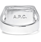 A.P.C. - Silver-Tone Signet Ring - Silver