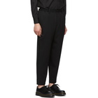 Comme des Garcons Homme Deux Black Wool Gabardine Trousers