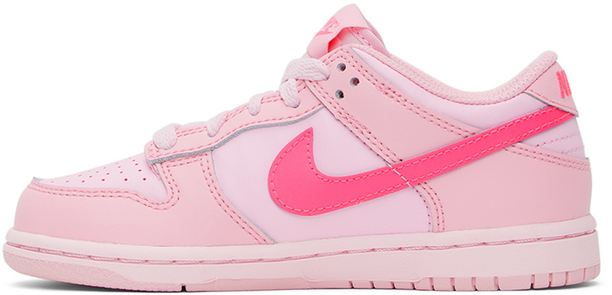 Nike Kids Pink Dunk Low Little Kids Sneakers