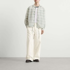 AMI Paris Men's Light Denim Wide Fit Jeans in White