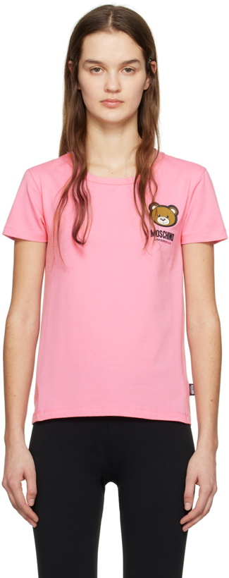 Photo: Moschino Pink Appliqué T-Shirt