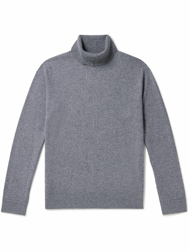 Photo: Mr P. - Cashmere Rollneck Sweater - Gray
