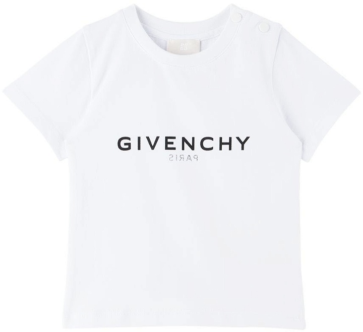 Photo: Givenchy Baby White Printed T-Shirt