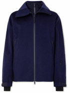Zegna - Convertible Leather-Trimmed Oasi Cashmere Hooded Ski Jacket and Quilted Down Gilet - Blue