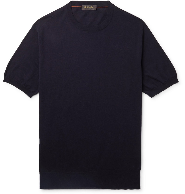 Photo: Loro Piana - Cotton T-Shirt - Blue
