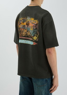 Amiri Jazz Hideaway Logo-print Cotton T-shirt Black
