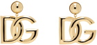 Dolce&Gabbana Gold 'DG' Logo Clip-On Earrings