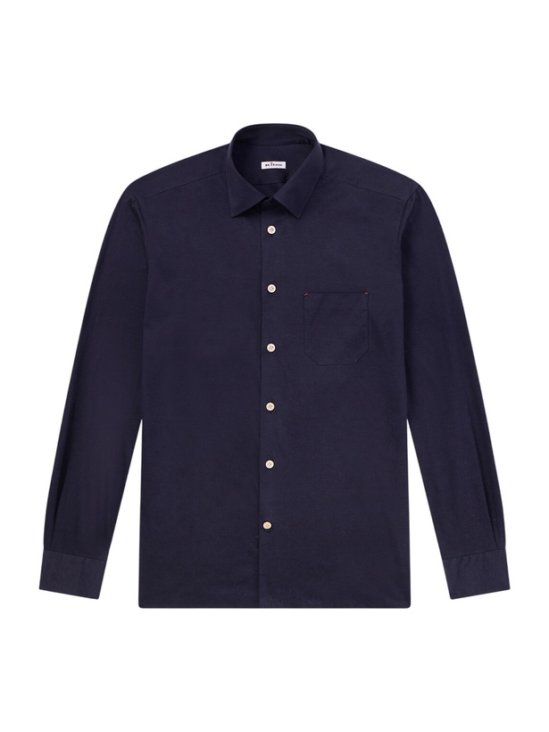 Photo: Kiton - Cotton-Jersey Shirt - Blue