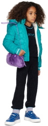 Marni Kids Blue Embroidered Jacket