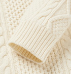 Polo Ralph Lauren - Cable-Knit Wool and Cashmere-Blend Sweater - Neutrals