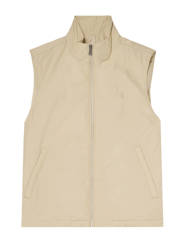 Photo: Polo Ralph Lauren - Logo-Embroidered Padded Recycled Shell Gilet - Neutrals