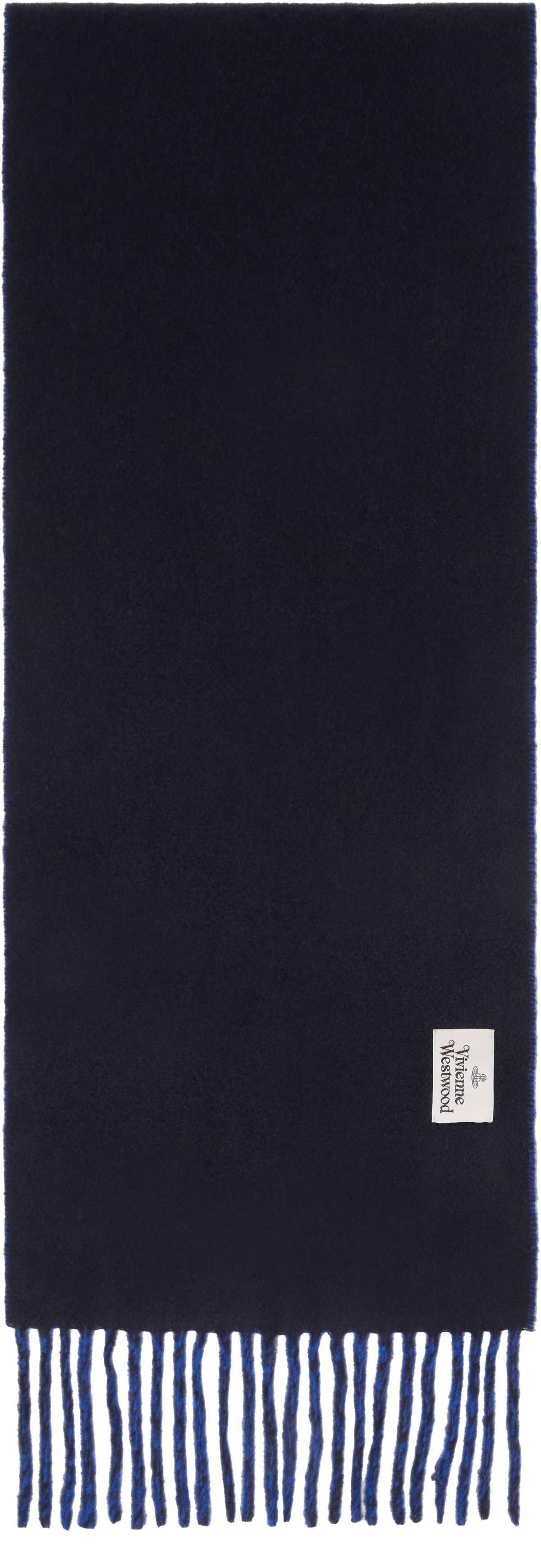 Vivienne Westwood Blue Single Orb Double Scarf Vivienne Westwood