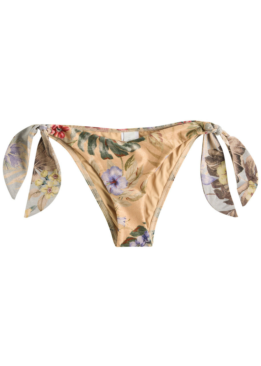 【ZIMMERMANN】ビキニ ラッフルトリム フローラルプリント Multi Halliday ruffled floral-print bikini top | ZIMMERMANN