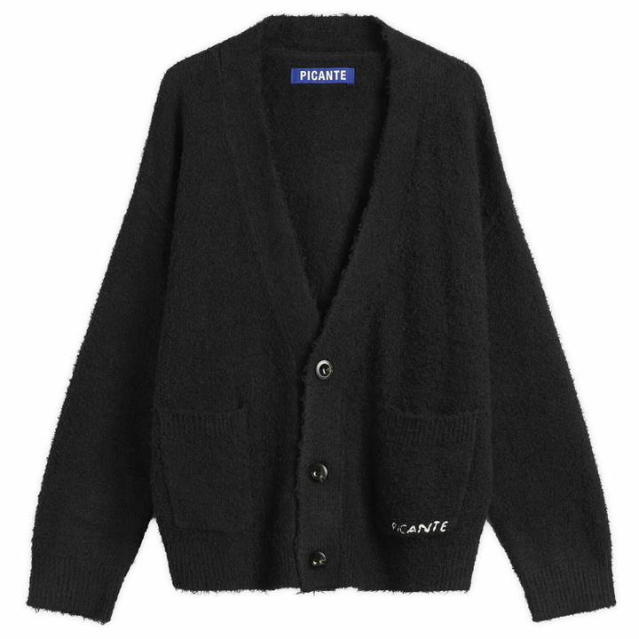 Photo: Picante Men's Shaggy Cardigan in Black