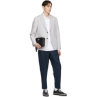 Thom Browne Grey Seersucker Sports Jacket