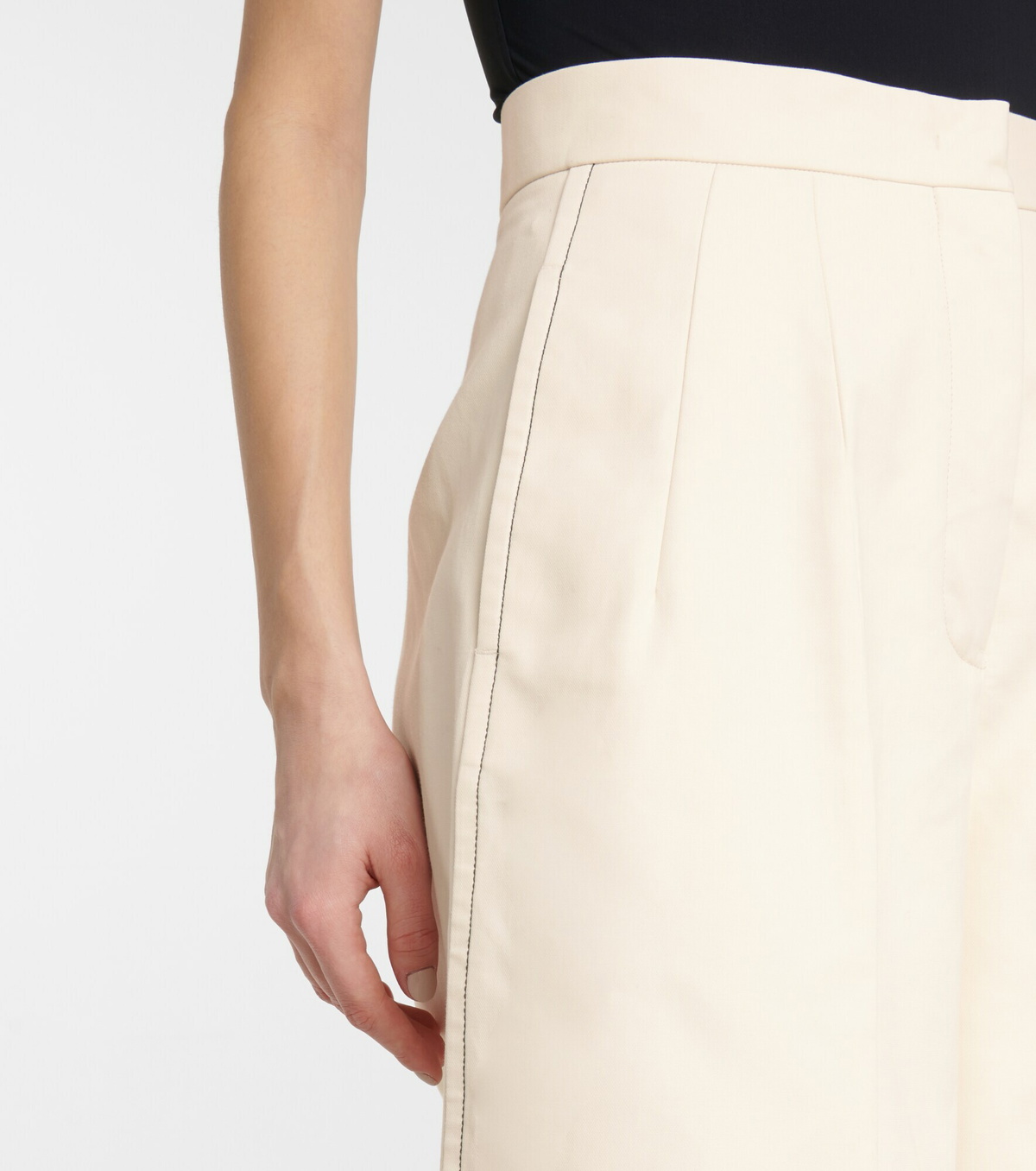Jil Sander - Wide-leg cotton gabardine pants Jil Sander