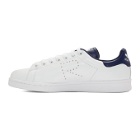 Raf Simons White and Blue adidas Originals Edition Stan Smith Sneakers