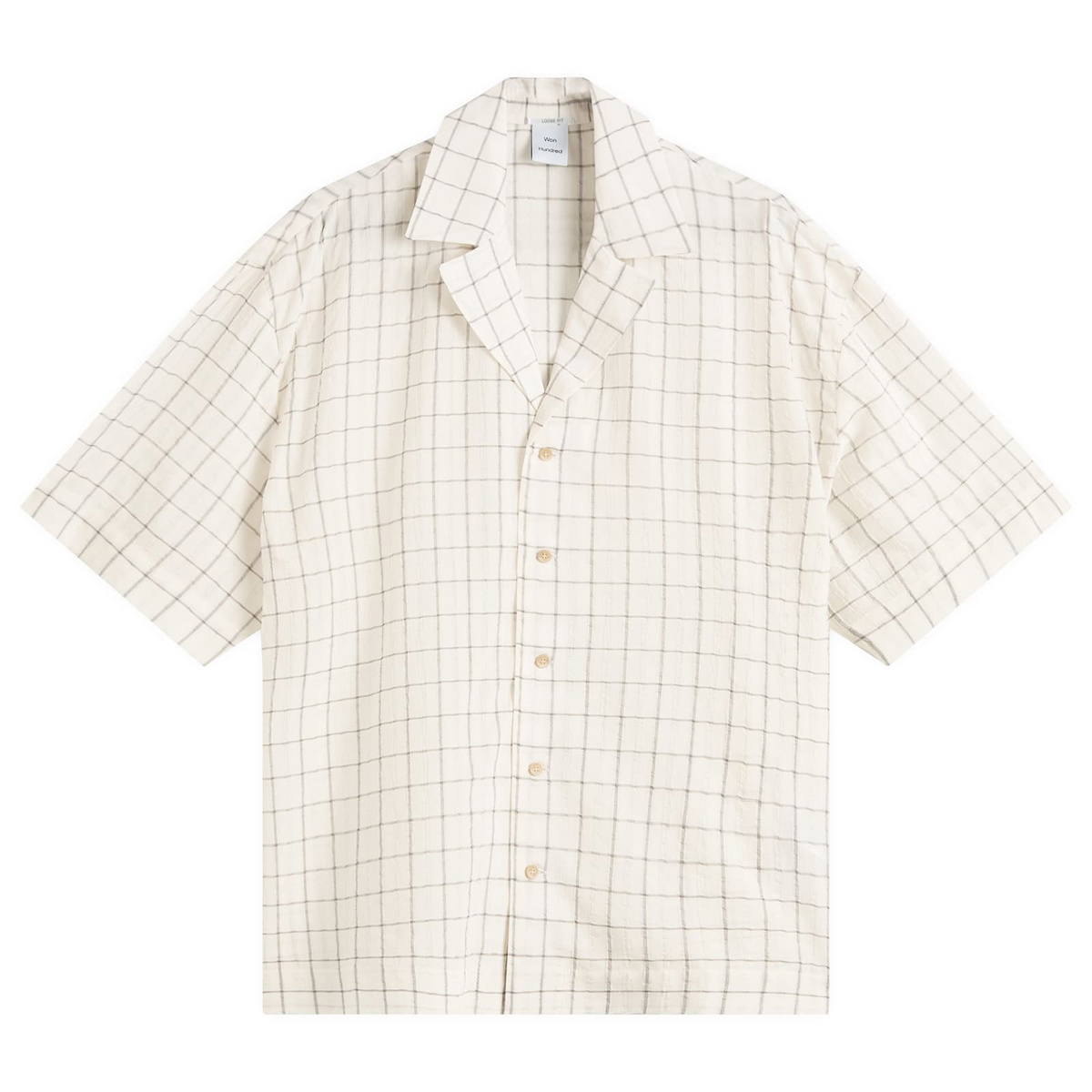 Won Hundred Men's Desmond Vacation Shirt in Grey Check