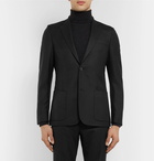 Mr P. - Black Unstructured Worsted Wool Blazer - Men - Black