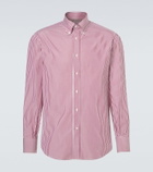 Brunello Cucinelli Striped cotton poplin shirt