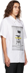 Helmut Lang White Graphic Shirt