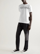 Valentino - Logo-Print Cotton-Jersey T-Shirt - White