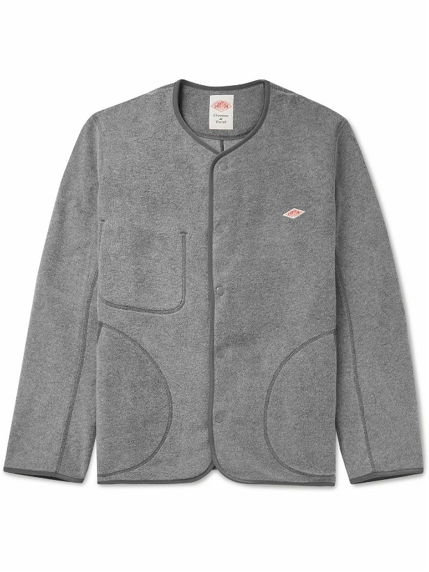 Photo: Danton - Logo-Appliquéd Fleece Jacket - Gray