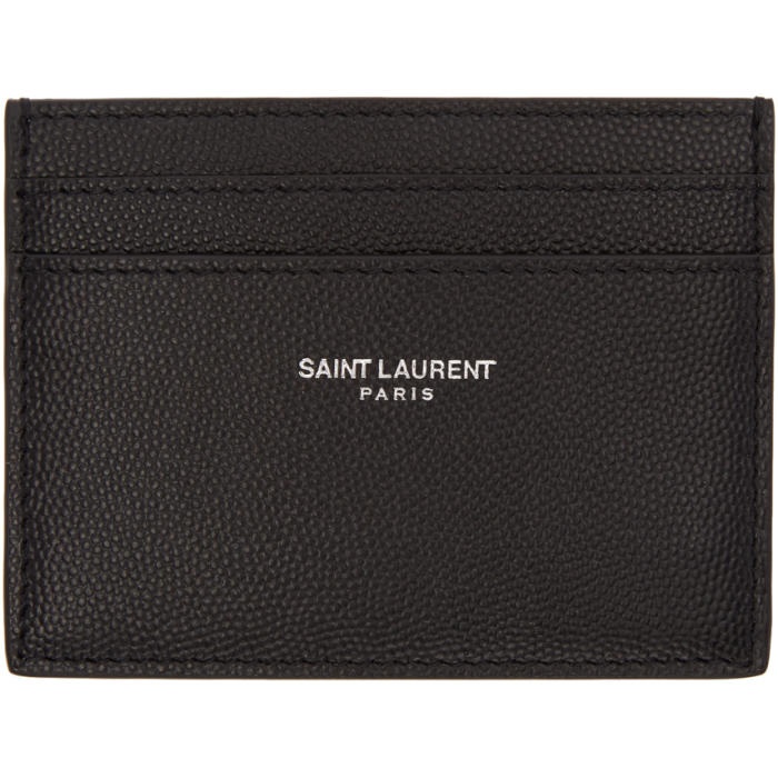 Photo: Saint Laurent Black Classic Card Holder 