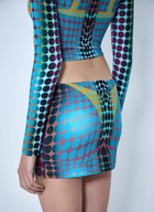 Jean Paul Gaultier Re-Edition Center Zip Mini Skirt