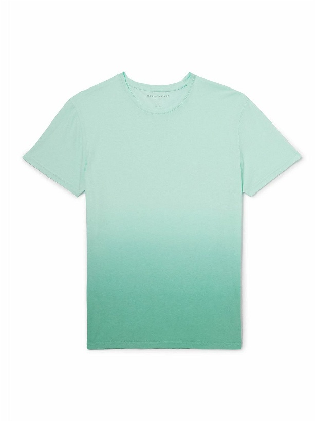 Photo: Derek Rose - Rufus Dip-Dyed Cotton-Jersey T-Shirt - Green